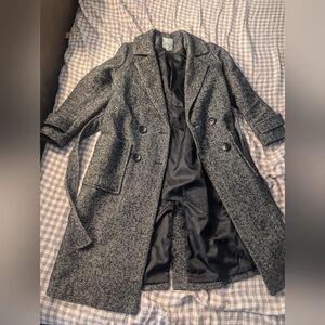 Grey wool blend coat size S /XS